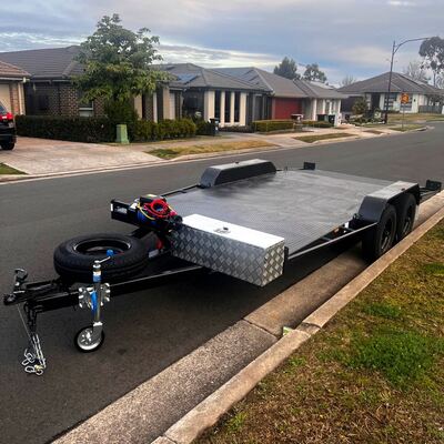 Hire 3.5T Car Trailer for Hire including winch - PENRITH