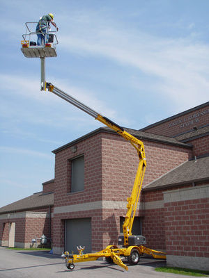 Hire HAULOTTE HTA13P TRAILER BOOM - Applicable fields - Maintenance &amp; Renovation, Plumbers, Electricians.