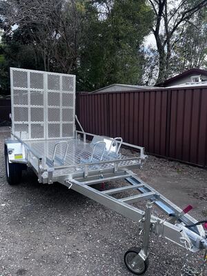 Hire 9X5 Heavy Duty Motorbike / ATV Trailer With Ramp For Hire - PENRITH