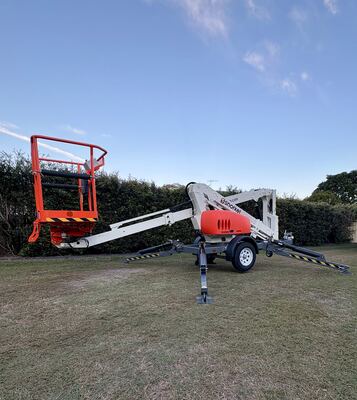 Hire 12M Trailer Mounted Boom Lift / Cherry picker